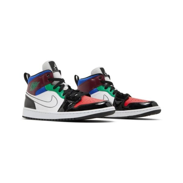 Air Jordan 1 Mid W SE 'Black White Multi-Color'
