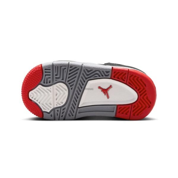 Air-Jordan-4-Retro-Bred-Reimagined-TD-2024-sole Air Jordan 4 Retro 'Bred Reimagined' TD (2024)
