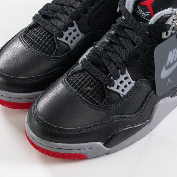 Air-Jordan-4-Retro-Reimagined-Bred-2024-lace Air Jordan 4 Retro 'Reimagined Bred' (2024)